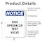 Signmission Fire Sprinkler Test Valve OSHA Notice Sign, Vinyl Decal, 3.5in W x 5in L, 2PK OS-2PACK-NS-D-35-V-12690 - alternate 6